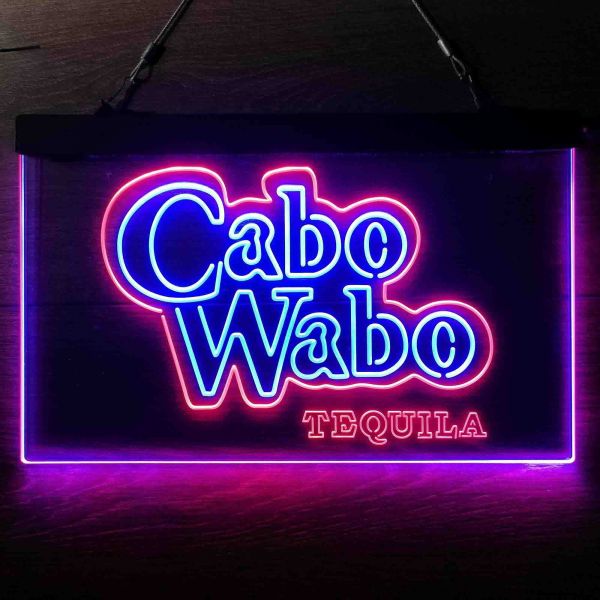 Cabo Wabo Tequila Dual LED Neon Light Sign